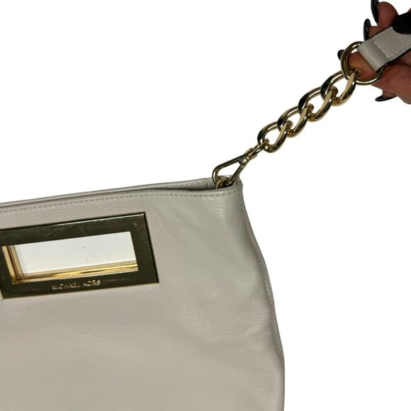 Michael Kors Berkley Medium Messenger – White Leather - Picture 14 of 14